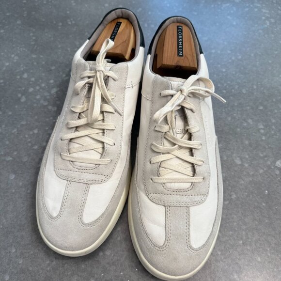 Cole Haan Grand.OS White Leather & Suede Sneakers – Men’s Size 11.5M - Picture 3 of 11